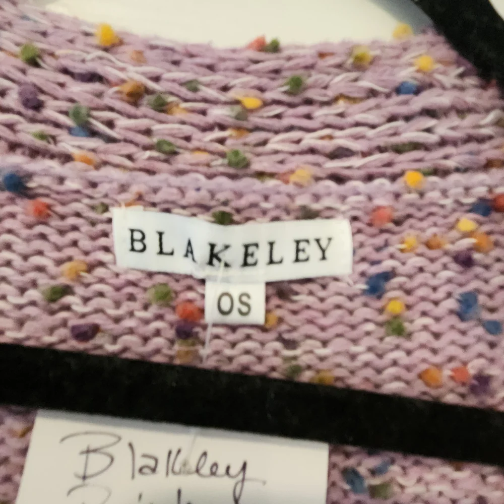 Blakeley Designs Lavender Cardigan Sweater One Size Bnwt